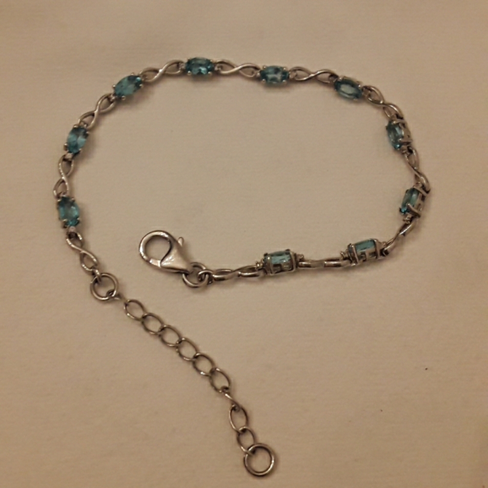 D'Joy 925 silver and Topaz bracelet